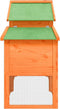 vidaXL - Kippenhok - 186,5x58,5x113 - cm - massief - grenenhout - grijs