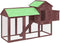 vidaXL - Kippenhok - 193x65x117 - cm - massief - grenenhout - mokkakleurig