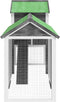 vidaXL - Kippenhok - 193x65x117 - cm - massief - grenenhout - mokkakleurig