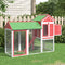 vidaXL - Kippenhok - 193x65x117 - cm - massief - grenenhout - mokkakleurig