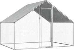 vidaXL - Kippenhok - 2,75x2x1,92 - m - gegalvaniseerd - staal