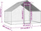 vidaXL - Kippenhok - 2,75x2x1,92 - m - gegalvaniseerd - staal