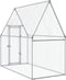 vidaXL - Kippenhok - 200x100x190 - cm - gegalvaniseerd - staal - zilverkleurig