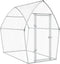 vidaXL - Kippenhok - 200x105x182 - cm - gegalvaniseerd - staal - zilverkleurig