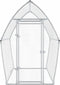 vidaXL - Kippenhok - 200x105x182 - cm - gegalvaniseerd - staal - zilverkleurig