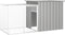 vidaXL - Kippenhok - 200x91x100 - cm - gegalvaniseerd - staal - grijs