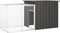 vidaXL - Kippenhok - 200x91x100 - cm - gegalvaniseerd - staal - grijs