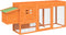 vidaXL - Kippenhok - 204x50x84 - cm - massief - grenenhout - bruin