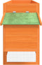 vidaXL - Kippenhok - 204x50x84 - cm - massief - grenenhout - bruin