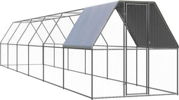 vidaXL - Kippenhok - 2x12x2 - m - gegalvaniseerd - staal