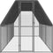 vidaXL - Kippenhok - 2x6x2 - m - gegalvaniseerd - staal