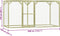 vidaXL - Kippenhok - 3x1,5x1,5 - m - staal