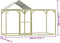 vidaXL - Kippenhok - 3x1,5x2 - m - staal