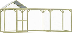vidaXL - Kippenhok - 4,5x1,5x2 - m - staal