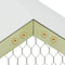 vidaXL - Kippenhok - 4,5x1,5x2 - m - staal