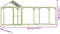 vidaXL - Kippenhok - 4,5x1,5x2 - m - staal