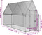 vidaXL - Kippenhok - 400x100x190 - cm - gegalvaniseerd - staal - zilverkleurig