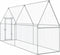 vidaXL - Kippenhok - 400x100x190 - cm - gegalvaniseerd - staal - zilverkleurig