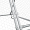 vidaXL - Kippenhok - 400x105x91 - cm - gegalvaniseerd - staal - zilverkleurig