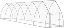 vidaXL - Kippenhok - 600x105x120 - cm - gegalvaniseerd - staal - zilverkleurig