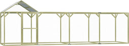 vidaXL - Kippenhok - 6x1,5x2 - m - staal