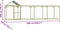vidaXL - Kippenhok - 6x1,5x2 - m - staal