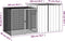 vidaXL - Kippenhok - 800x91x100 - cm - gegalvaniseerd - staal - antracietkleurig