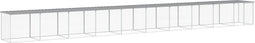vidaXL - Kippenhok - met - dak - 1003x98x90 - cm - gegalvaniseerd - staal - lichtgrijs