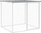 vidaXL - Kippenhok - met - dak - 1003x98x90 - cm - gegalvaniseerd - staal - lichtgrijs