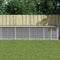 vidaXL - Kippenhok - met - dak - 1003x98x90 - cm - gegalvaniseerd - staal - lichtgrijs