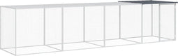 vidaXL - Kippenhok - met - dak - 403x98x90 - cm - gegalvaniseerd - staal - antraciet