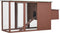 vidaXL - Kippenhok - met - nachthok - hout - bruin