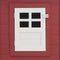 vidaXL - Kippenhok - met - nachthok - hout - rood