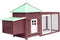 vidaXL - Kippenhok - met - nestkast - 190x72x102 - massief - vurenhout - mokkakleur