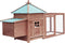 vidaXL - Kippenhok - met - nestkast - 190x72x102 - massief - vurenhout - mokkakleur