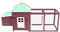 vidaXL - Kippenhok - met - nestkast - 190x72x102 - massief - vurenhout - mokkakleur