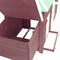 vidaXL - Kippenhok - met - nestkast - 190x72x102 - massief - vurenhout - mokkakleur