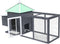 vidaXL - Kippenhok - met - nestkast - 190x72x102 - massief - vurenhout - grijs