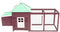 vidaXL - Kippenhok - met - nestkast - 190x72x102 - massief - vurenhout - mokkakleur
