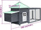 vidaXL - Kippenhok - met - nestkast - 190x72x102 - massief - vurenhout - grijs