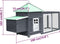 vidaXL - Kippenhok - met - nestkast - 190x72x102 - massief - vurenhout - grijs