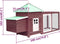 vidaXL - Kippenhok - met - nestkast - 190x72x102 - massief - vurenhout - mokkakleur