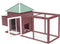 vidaXL - Kippenhok - met - nestkast - 190x72x102 - massief - vurenhout - mokkakleur