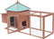 vidaXL - Kippenhok - met - nestkast - 190x72x102 - massief - vurenhout - mokkakleur