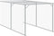 vidaXL - Kippenhok - met - ren - 110x1017x110 - cm - staal - antraciet