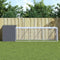 vidaXL - Kippenhok - met - ren - 110x405x110 - cm - gegalvaniseerd - staal - antraciet
