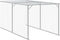 vidaXL - Kippenhok - met - ren - 110x405x110 - cm - gegalvaniseerd - staal - antraciet