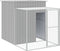 vidaXL - Kippenhok - met - ren - 165x1067x181 - cm - staal - lichtgrijs