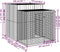 vidaXL-Kippenhok-met-ren-165x251x181-cm-gegalvaniseerd-staal-grijs