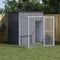 vidaXL - Kippenhok - met - ren - 165x251x181 - cm - gegalvaniseerd - staal - antraciet